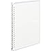 Kokuyo Campus Smart Ring Binder, A5 Transparent Binder Notebook Up to 25 Sheets 20 Holes Slim Binder Folder with 10 Extra Campus Sarasara Loose-Leaf Paper for Work & Study, Japan Import (RU-SP130T)