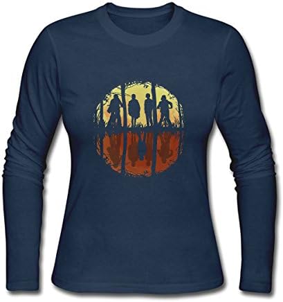 Hillet Women's The Stranger Things Best Friends Don't Lie Long Sleeve Cotton Graphic T-Shirt