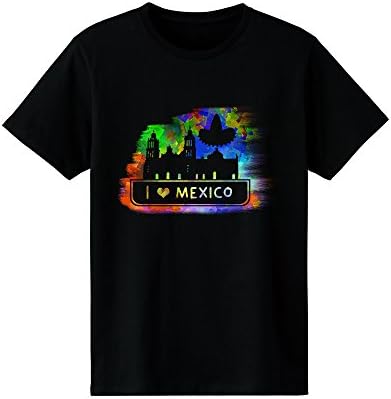 qstarp Graphic MEXICOGold City Capital for Memorial Gift Short Sleeve T-Shirts Cotton