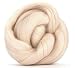 4 oz Paradise Fibers 64 Count Dyed Buff (White) Merino Top Spinning Fiber Luxuriously Soft Wool Top Roving for Spinning with Spindle or Wheel, Felting, Blending and Weaving