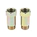 Universal O2 Sensor Spacer Adapter Isolator Extender Straight CEL Fix Kit for Exhaust Systems with M18 x 1.5 Sensor Holes (Pack of 2)