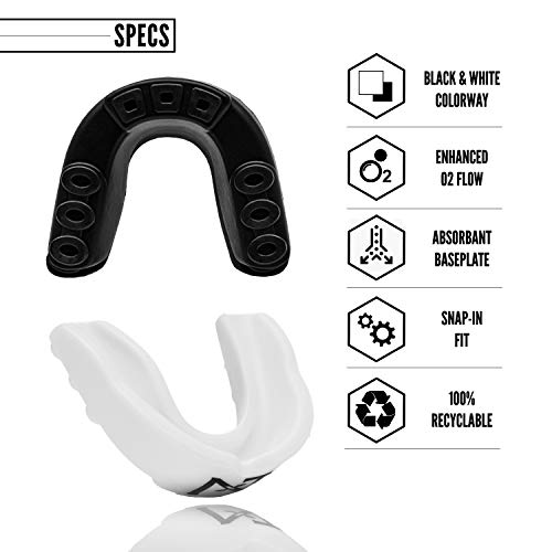 2 Pack Nxtrnd Rush Mouth Guard Sports, Professional Mouthguards for