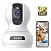 Wireless Security Camera 1536P Pet Camera, CONICO 3MP Dog Cam Baby Monitor 360° Viewing 8X Zoom, 2-Way Audio, Surveillance Camera with Motion Sound Alerts Night Vision Cloud Storage Works with Alexa