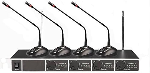 AP-2084 UHF 4-Channel Professional Wireless Desktop Conference Microphone System