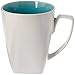 Gibson Elite Urban Luxe Square Reactive Glaze Stoneware Dinnerware Set, Service for 4 (16pcs), Turquoise