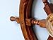 Hampton Nautical Deluxe Class Wood and Brass Decorative Ship Wheel 24