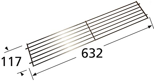 Music City Metals 02345 Chrome Steel Wire Warming Rack Replacement for Select Weber Gas Grill Models