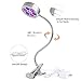Plnat Led Grow Light, Ppunson 7W Grow Lamp for Indoor Plants Growth and Flowering with Flexible 360 Degree Rotation Gooseneck, Irony Clip and On/Off Switch (7w)