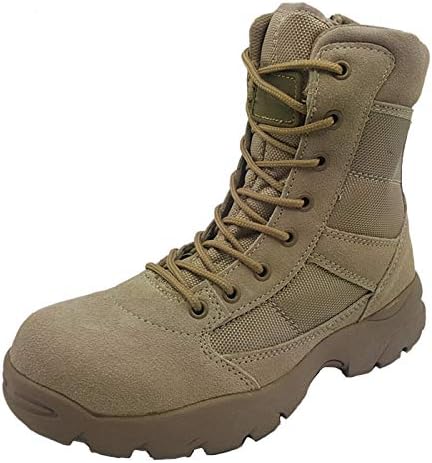Men Boots Martin Patrol Boots Tactical Desert Boots High Help Breathable Work Boots Lightweight Military Boots Lace-up Shoes Snow Boots