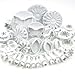 GYBest Best 10 Sets (33 Pcs) Cake Tools Plunger Cutters Sugarcraft Cake Decorating (Heart, Veined Butterfly, Star, Daisy, Veined Rose Leaf,Carnation, Blossom, Flower, Sunflower, Other)