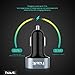 HAVIT 3.1A Dual USB Port Universal Car Charger with Voltage Real-Time LED Display and Intelligent Charging Chip - Black