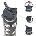 Lifefactory BPA-Free Straw Cap for 12-Ounce, 16-Ounce, and 22-Ounce Glass Bottles, Carbon