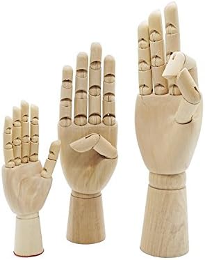Amazon 木製 デッサンの基本 基礎 練習 人形 ポーズ 自在 男性 女性 の 人体 人物 と モデル ハンド 左右 セット デッサン 人体 人物 道具 手 鉛筆 での デッサン