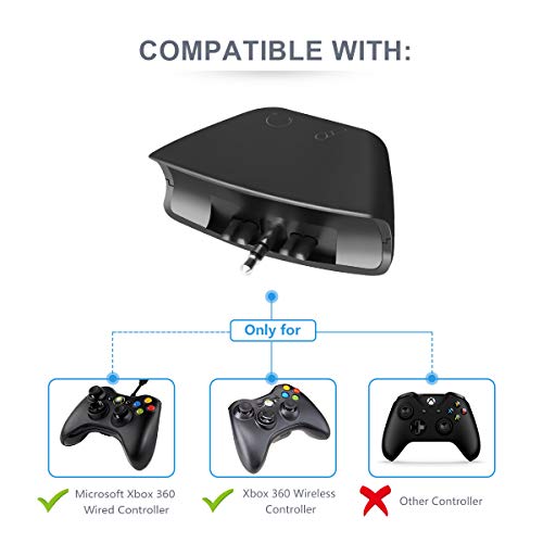 Lenink PC Headphones Headset Earphone Headphone Converter Adapter Compatible with Xbox 360 Controller