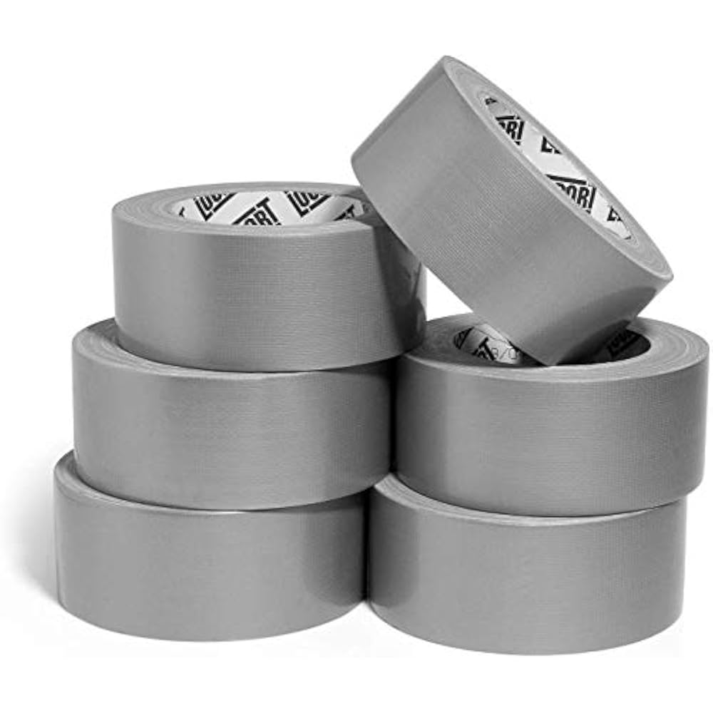 Lockport Heavy Duty Silver Duct Tape 6 Roll Multi Pack 30 Yards X 2