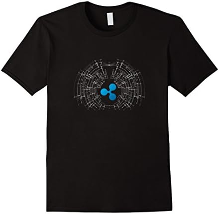 Mens Ripple XRP Logo Crypto Tech T-Shirt XL Black