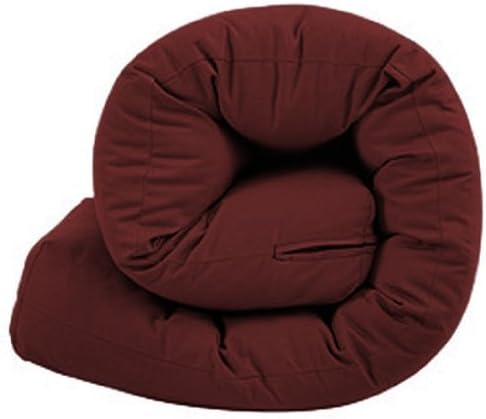 Changing Sofas Quality Tufted Sleepover Futon Guest Mattress | Bedroom Living Room | 100% Cotton Cover | Comfy Bedding (Wine, 2 Seater)