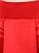 Choies Women's Red/Black High Waist Pocket Plain Flare Pleated Skater Midi Skirt