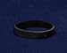 Black Silicone Bracelet - Adult Size (Retail)