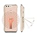 Honor 8 Case, Rexang [with 360° Stand] Crystal Clear [Electroplated Metal Technology] Silicone Soft TPU [Shockproof Protection] Ultra Thin Cover for Huawei Honor 8 (Blue)