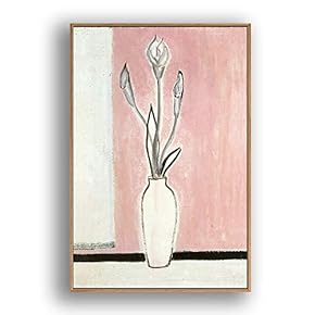 Framed Canvas Wall Art for Living Room, Bedroom Elegant Vase Plants by Sanyu Canvas Prints for Home Decoration Ready to Hanging - 16x24 inches