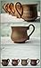 Handmade Ceramic Set of 2 Mug Small Clay Cup with Handle 5oz Multicolor Natural Earthenware Eco Friendly Coffee Lead Free Pottery Handcrafted Black
