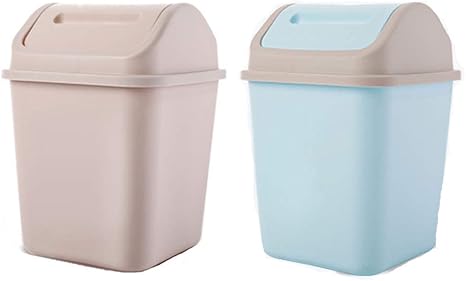 lqgpsx Columpio con Tapa Cubo de Basura, Contenedor de plástico