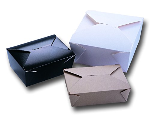Fold-Pak Bio-Pak 01BPWHITEM Paper Carry-Out/To-Go Container, 4-3/8" Length x 3-1/2" Width x 2-1/2" Height, 26-Fluid Ounce Capacity, White (Case of 450)
