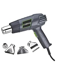 Kit de pistola de calor Genesis GHG1500A doble temperatura, color gris