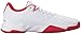 adidas Performance  Men's Barricade Court 3 Tennis Shoe, White/Matte Silver/Scarlet, 10 M US