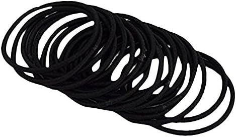 Yeefant 20 Pcs Girl Elastic Hair Ties Band Accessories Rope Ponytail Bracelet Rubber String for Different Occasion,Black