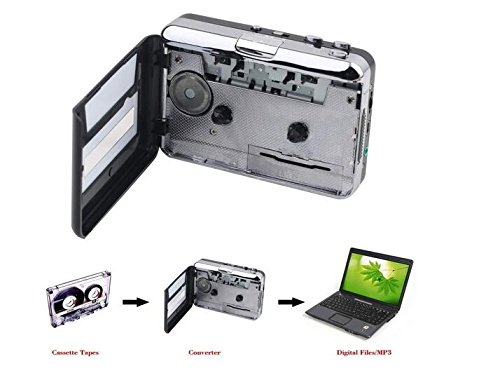 DigitNow-Cassette-Tape-To-MP3-CD-Converter-Via-USBPortable-USB-Cassette-Tape-Player-Captures-MP3-Audio-MusicCompatible-With-Laptop-and-Personal-ComputerConvert-Walkman-Tape-Cassette-To-MP3-Format