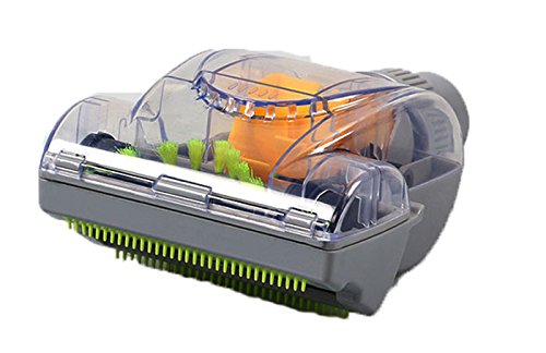 ECOMAID 1-1/4-Inch 32mm Air Driven Pet Upholstery Turbo Brush Vacuums Nozzle Tool with Pet Attachment Swivel Head