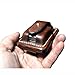 Handmade Leather Lighter Protective Sleeve case Genuine Full Grain Cowhide Pouches Holder (Coffee)thumb 3