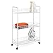 Honey-Can-Do Crt-01149 3-Tier Laundry Cart, 23"L x 8"W x 31"H, White primary