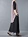 Mordenmiss Women's Casual Loose Fit Layers Wide Leg Pants (Large, Black)