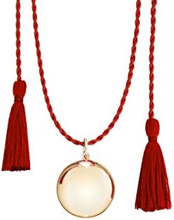 ILADO PARIS Joy Red Silk Maternity Strand Necklace of Length 100 cm