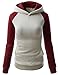 Arlyn Perez Womens Long Sleeve Contrast color Pullover Hoodie Sweatshirt