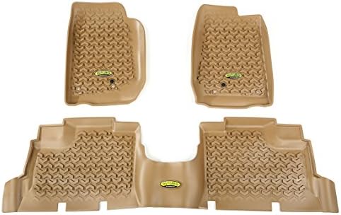 Outland 391398704 Tan Front and Rear Floor Liner Kit For Select Jeep Wrangler Unlimited Models