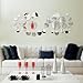 30pcs 3D Circle Mirror Wall Stickers Acrylic Vinyl Decal Home Art Decor