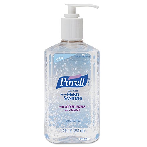 PURELL 365912CT Advanced Instant Hand Sanitizer, 12oz Pump Bottle (Case of 12)