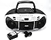 RCA Portable Stereo CD Boombox with Cassette Tape Player - Digital AM/FM Radio, (RCD378D)