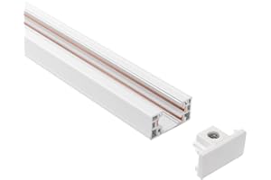 mirrea White H Type 6-feet Track for Ceiling Track Lighting