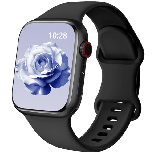 Yoohoo Compatible with Apple Watch Strap 44 mm 40 mm 46 mm 45 mm 42 mm 41 mm 38 mm 49 mm Women Men Sports Silicone Compatible with Apple Watch Series 11 10 9 8 7 6 5 4 32 2 1 1SE Ultra 3 2 1