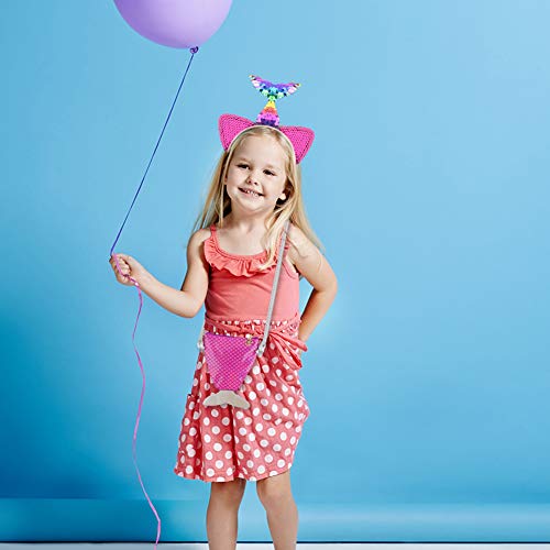 Mermaid Sequin Set, Mermaid Crossbody Bag Sequin Mermaid Accessory Headband and Cute Mermaid Hair Clips for Girls Kids­ Cosplay Party Favors