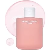 Whamisa Organic Flowers Toner Deep Rich, 97.4% Organic, Facial Toner, Essence, Damask Rose Flower Oil, Waterless Formula, Hydrating, Moisturizing, Korean Skin Care (200ml)