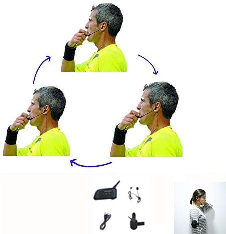 Maxquall Referee Headset 3 Referees Talk same time Football Wireless Headsets Referee Headset referee communication Football Referee Wireless headset