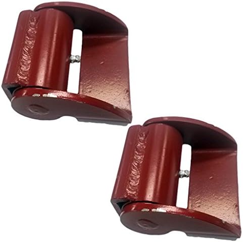 LA OrnamentalCompatible Guardian Gorilla Driveway Gate Hinge Heavy Duty - Flat Mount Prime Coated (Pair)