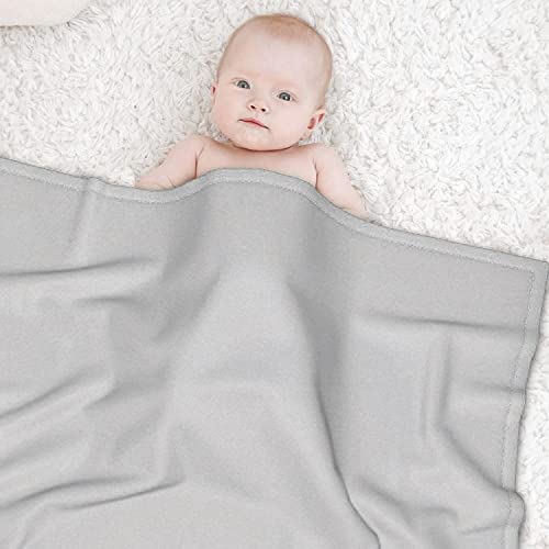 Pindola Grey Fleece Throw Blankets for Couch，Lightly Plush Cozy Textured Flannel Blanket for Sofa, Sofa, Bed, Light Gray，Valentine's Day Easter Gifts 40