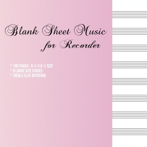 Blank Sheet Music for Recorder